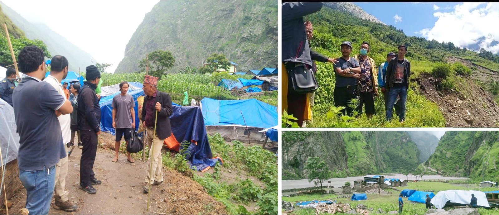 पहिरोको डरले रातभर निदाउन सक्दैनन् चुमनुब्रीवासी, बस्ति व्यावस्थापनमा जुटे सांसद अधिकारी