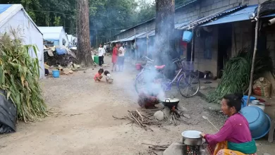 हुप्सेकोटका पहिरो विस्थापित अस्थायी शिविरमा